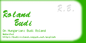 roland budi business card